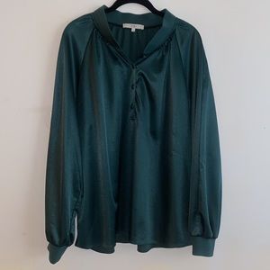 Tibi satin blouse size L
